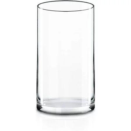 Cylinder Clear Glass Vase Hurricane Floating Candle Holder | Walmart (US)