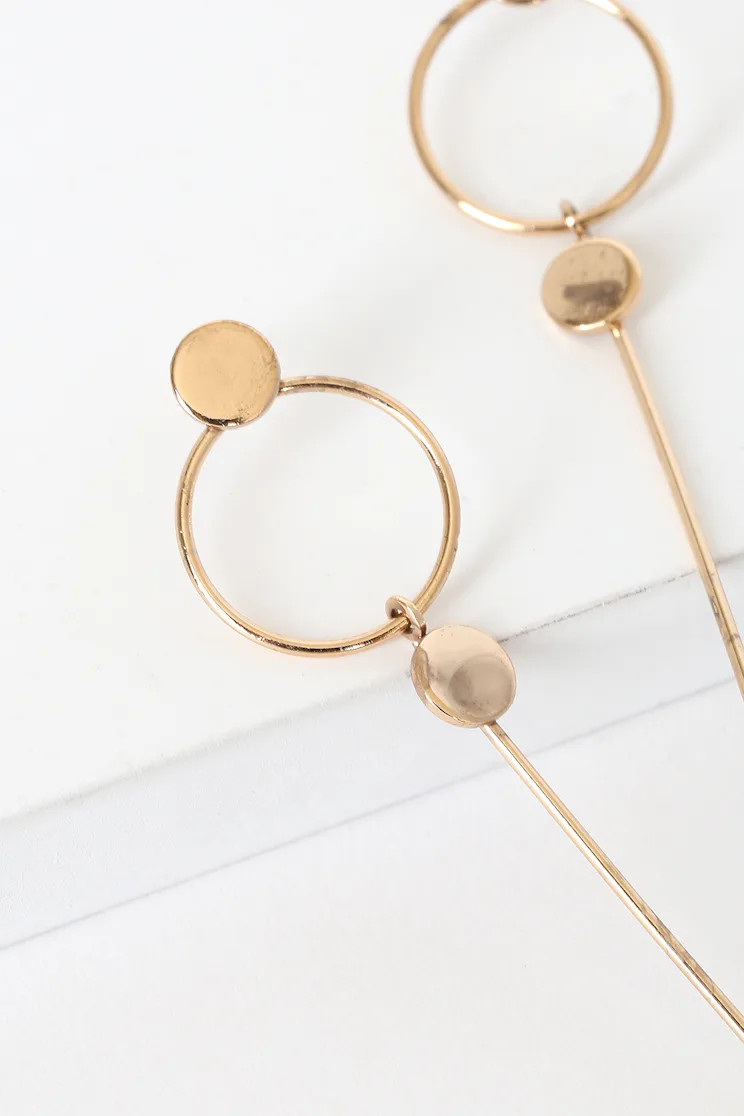 Good Future Gold Drop Earrings | Lulus