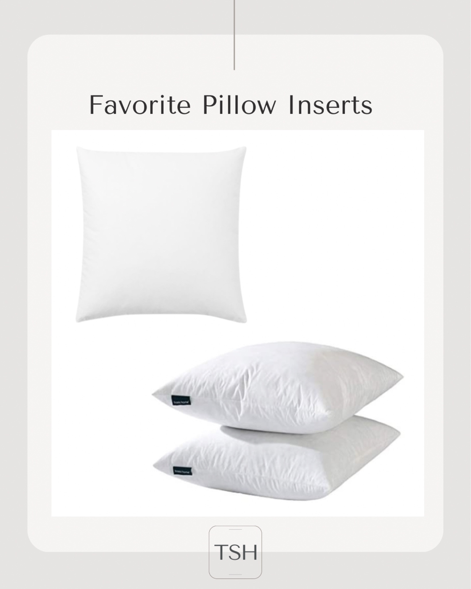 I have & love both of these inserts. Always size up for square pillows
Home decor 
Living room 
Pillows 

#LTKunder50 #LTKSeasonal #LTKhome