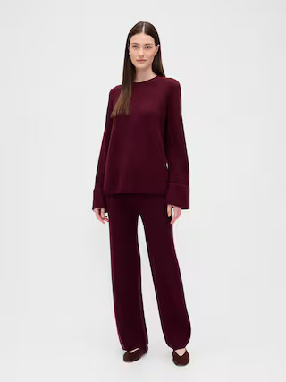 CashSoft Shaker-Stitch Sweater Pants | Gap (US)