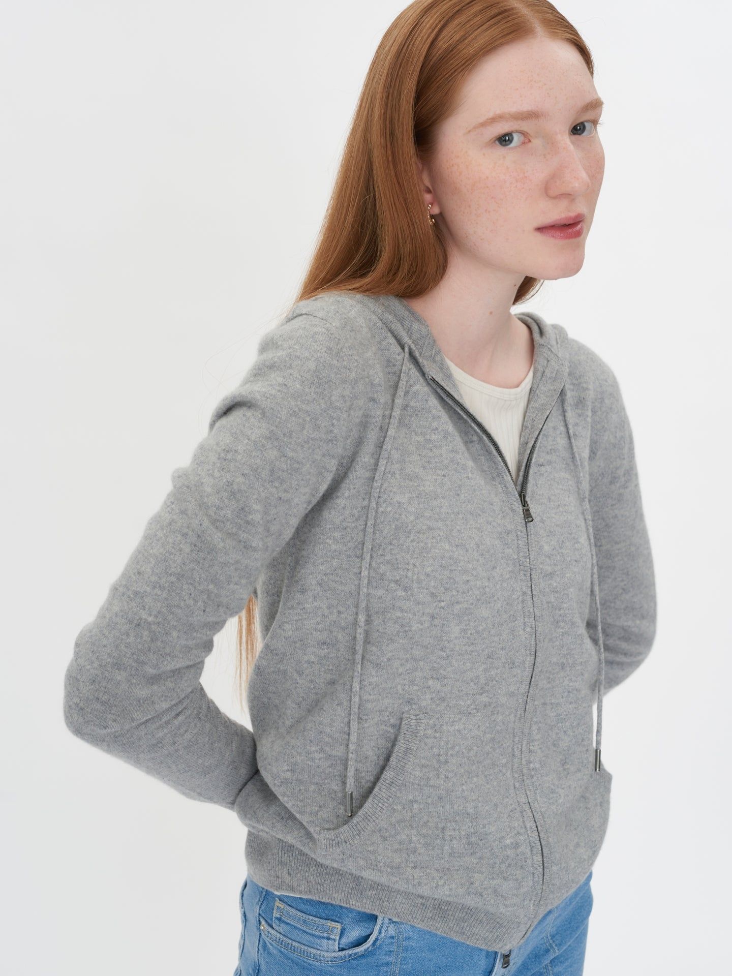 Full-Zip Hoodie | Gobi Cashmere