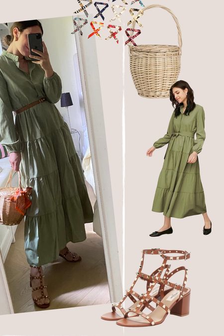 Green dress and summer straw bag not only at seaside or countryside but also in town  

#LTKstyletip #LTKSeasonal #LTKeurope