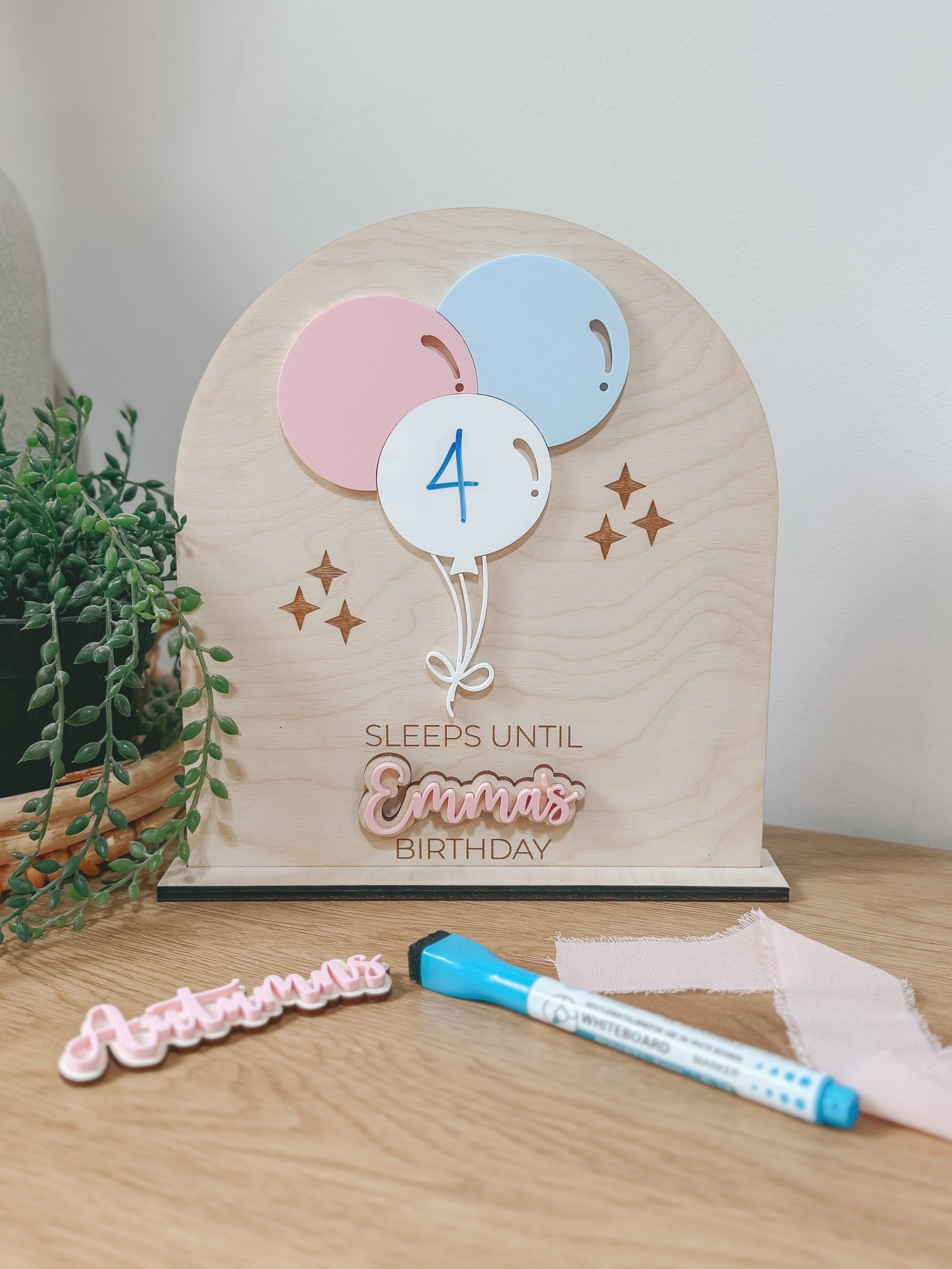 🎉✨ Counting down the days just got WAY cuter!
This wood + acrylic birthday countdown sign is such a fun way to build excitement for your little one’s big day. The pastel balloons add the sweetest touch (and the white one doubles as a dry erase surface so you can update the countdown daily 💕). 

Such a special gift idea, keepsake, and even doubles as the cutest photo prop 📸💗

👉 Tap the link to shop & save this idea for your little ones’ birthdays!

#LTKHome #LTKFamily #LTKKids