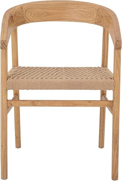 Bloomingville Oak Wood and Woven Fiber Oscar Chair, Natural | Amazon (US)