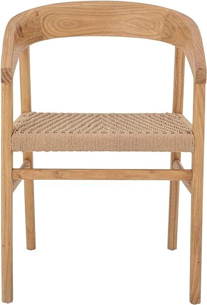 Bloomingville Oak Wood and Woven Fiber Oscar Chair, Natural | Amazon (US)
