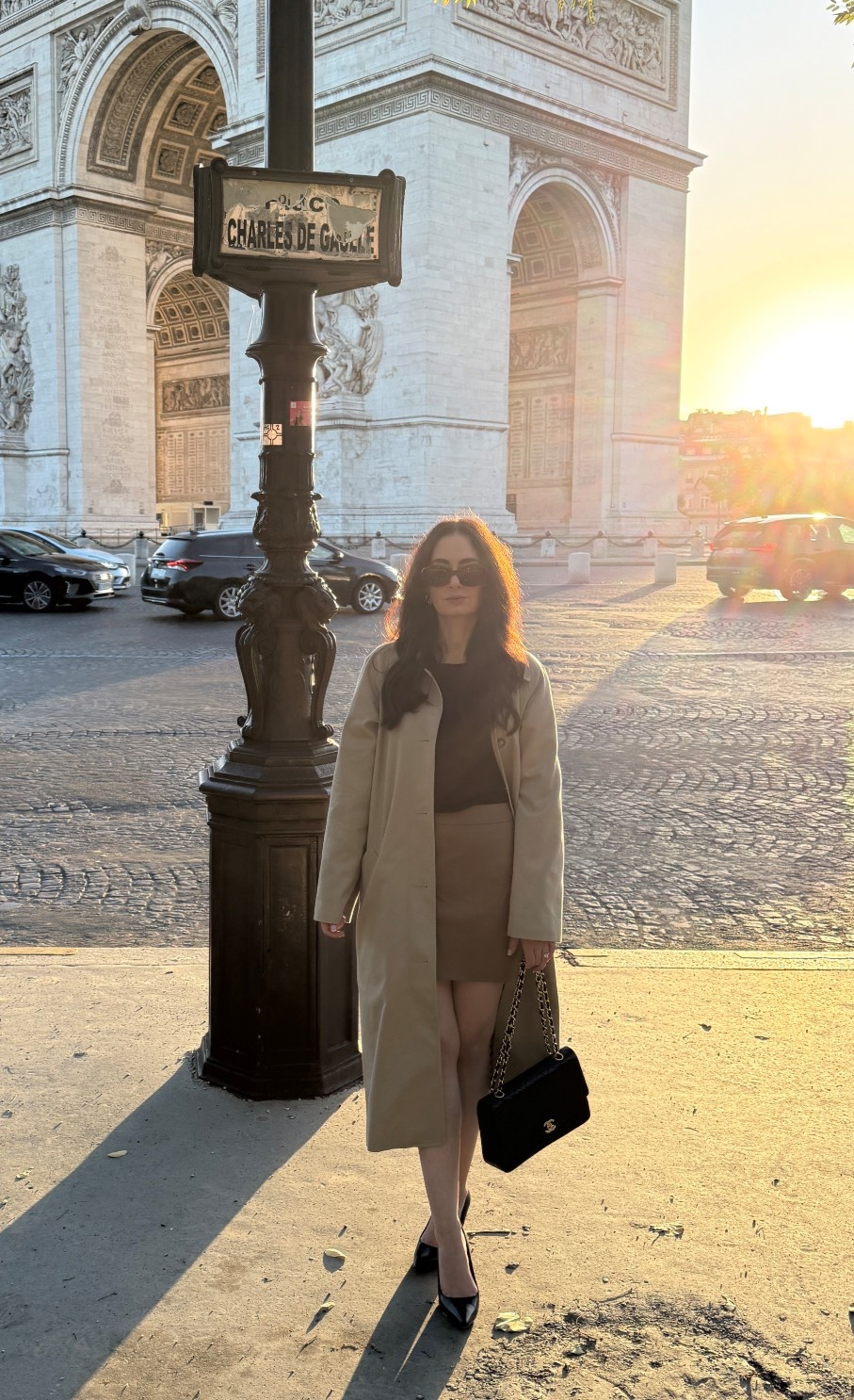 Trench: Sezane
Sweater: Everlane
Skirt: Babaton
Heels: Via Spiga
Bag: Chanel
Sunglasses: Celine

#LTKtravel #LTKstyletip