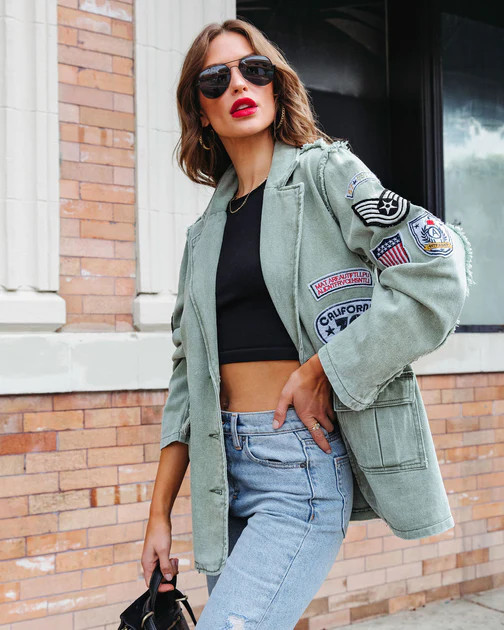 Ralphie Pocketed Patch Jacket - Olive | VICI