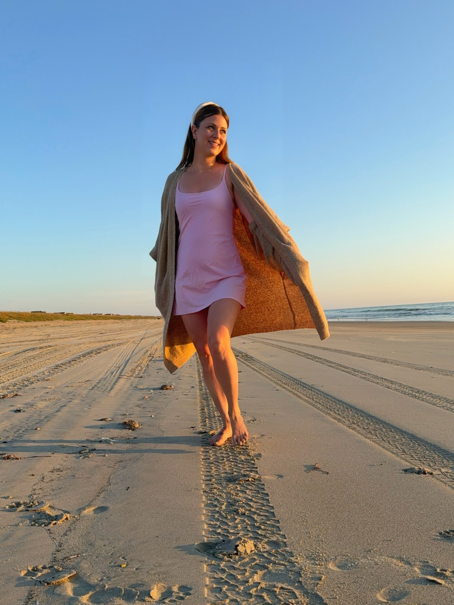Cozy fall. Athletic mini dress with built in shorts and an oversized cardigan. Perfect travel outfit too. both TTS.

#LTKootd #LTKmorningroutine #LTKTravel