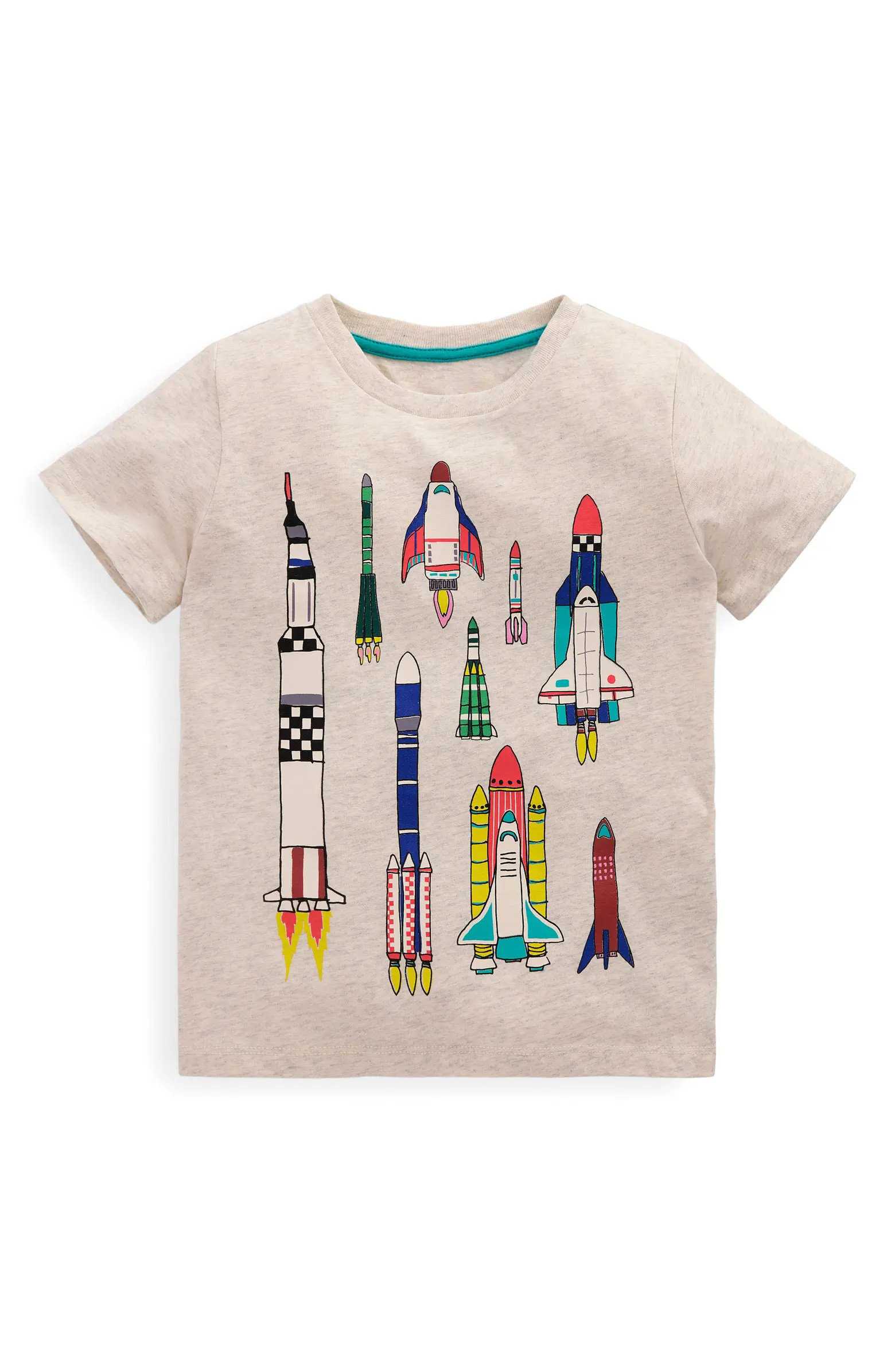 Mini Boden Kids' Rockets Short Sleeve Graphic T-Shirt | Nordstrom | Nordstrom