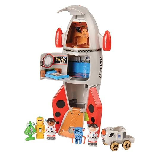 CP Toys Space Mission Rocket Ship Toy, Includes Astronaut Toys, Aliens and Vehicle, Space Gifts f... | Amazon (US)