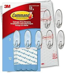 Command Medium Wall Hooks, Damage Free Hanging Wall Hooks with Adhesive Strips, No Tools Wall Hoo... | Amazon (US)