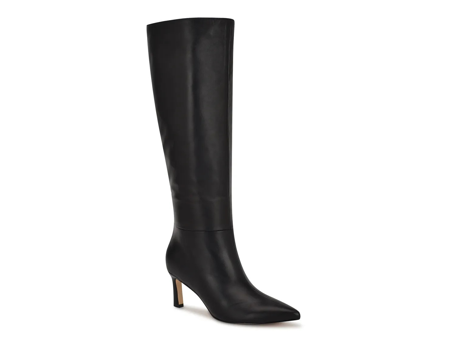 Nine West Wide Width Lorthey Boot | Women's | Black Leather | Size 8.5 | Boots | DSW