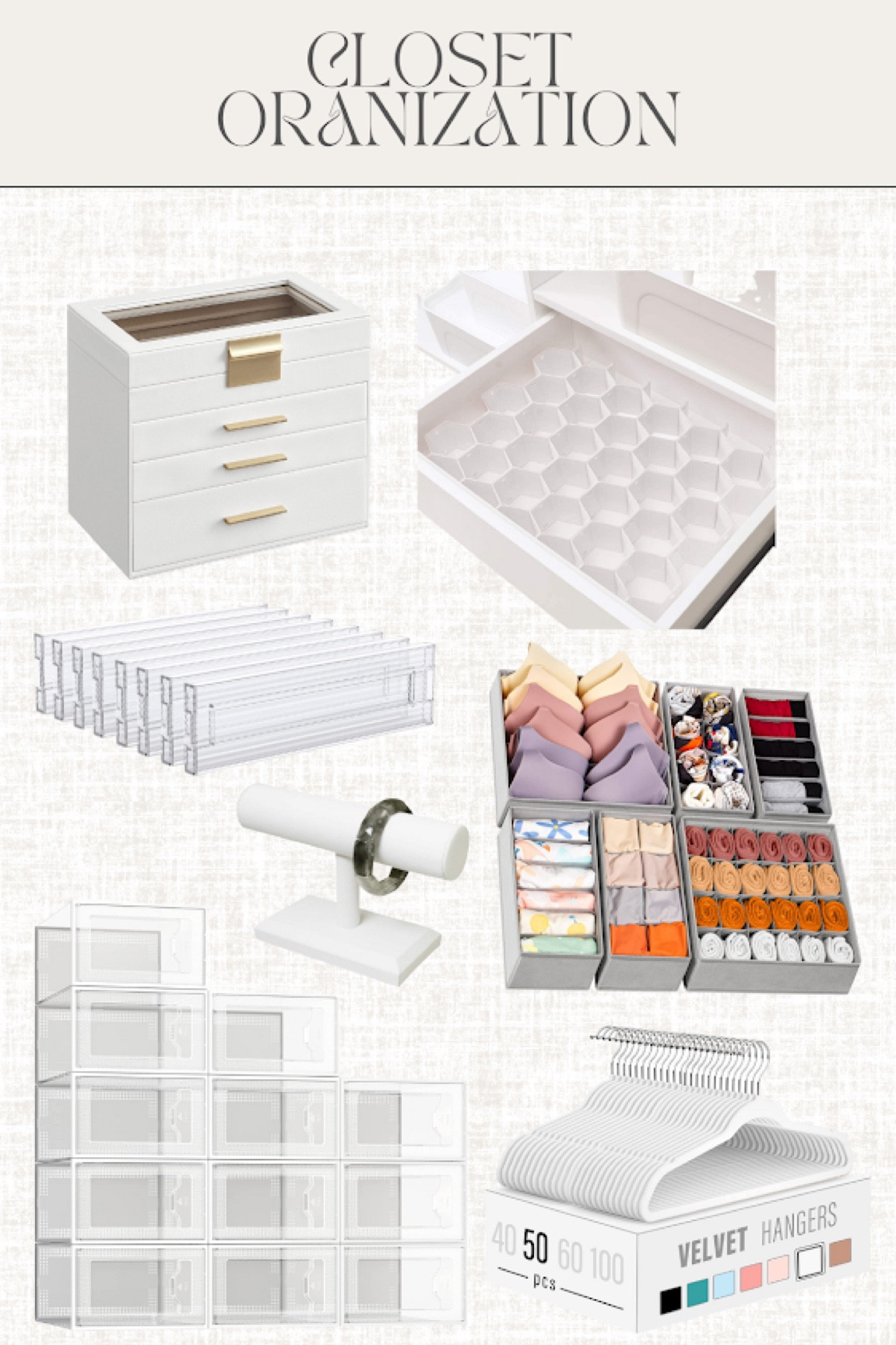 Wardrobe closet and drawer organization home refresh 

#LTKhome #LTKunder50 #LTKFind