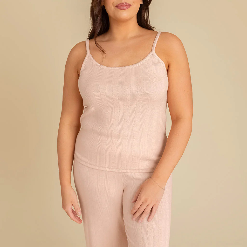 Solid Pink Women's Camisole | Dusty Blush | Posh Peanut