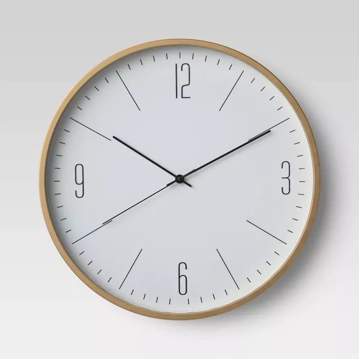 20" Brushed Brass Wall Clock - Project 62™ | Target