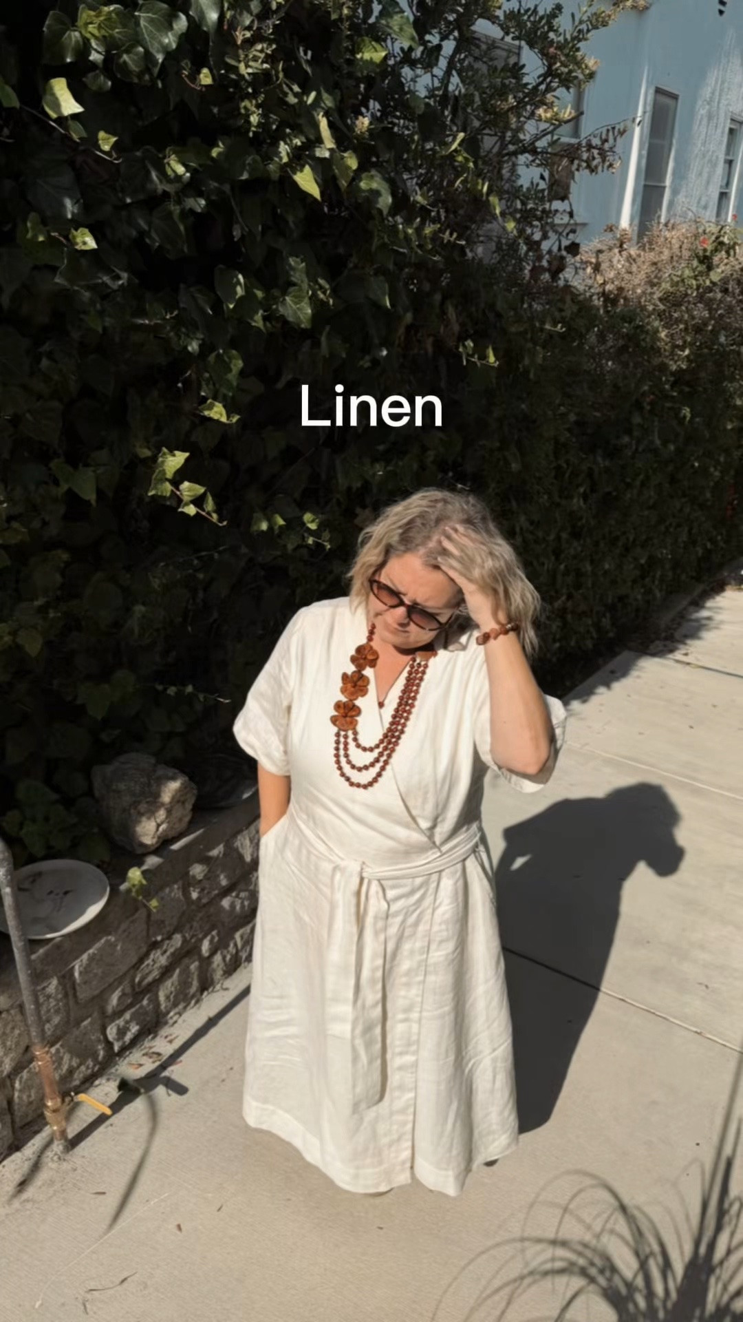 Effortless summer linen dressing starts with natural fibers. 

I’m wearing my white Everlane linen wrap dress paired with one of my favorite souvenirs, a handcrafted tagua necklace I found while exploring Montreal. Made from tagua, also known as “vegetable ivory,” it’s a beautiful reminder that style and natural materials go hand in hand.

I’ve linked my dress (and similar) in my LTK if you’re building a timeless, breathable summer wardrobe.

#LTKStyle #LTKFinds #Everlane #LinenDress #NaturalStyle #SummerStyle #ResortWear #SlowFashion #ConsciousStyle #NeutralStyle #LinenLove #TimelessWardrobe #LowToxLiving #NaturalMaterials #CapsuleWardrobe

#LTKootd #LTKSeasonal #LTKTravel