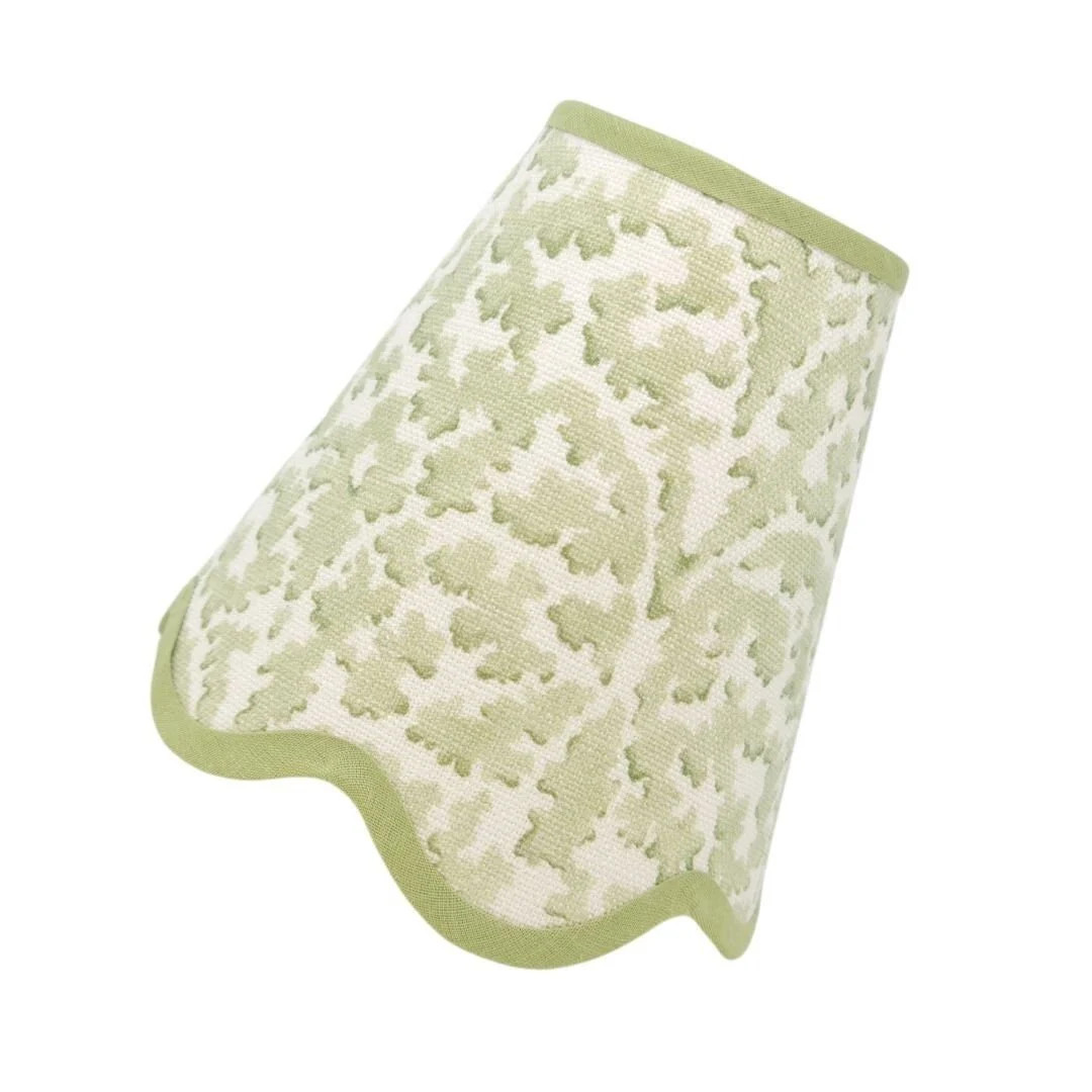 SCALLOP LAMPSHADE Coral Linen Natural Scalloped Edges Trim Colours Clip On, Lamp or Pendant Light... | Etsy (US)