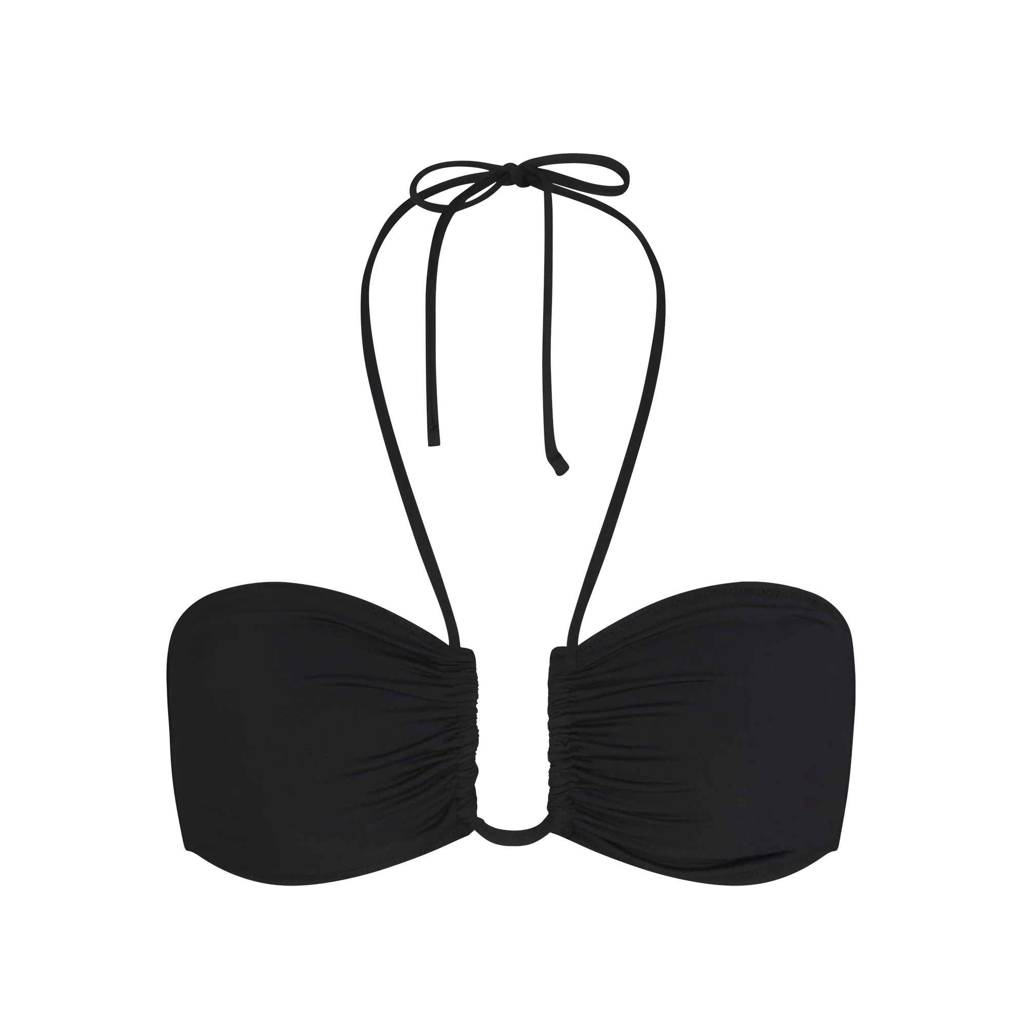 SIGNATURE SWIM HALTER BIKINI TOP | ONYX | SKIMS | SKIMS (US)