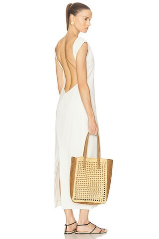 KHAITE Ayame Dress in Chalk | FWRD | FWRD 