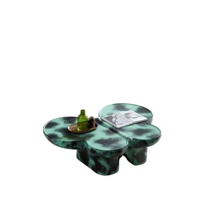 Modern Coffee Table Faux Travertine Textured For Livingroom/Office, Unique Butterfly Shape And Durable Fiberglass Base | Wayfair North America