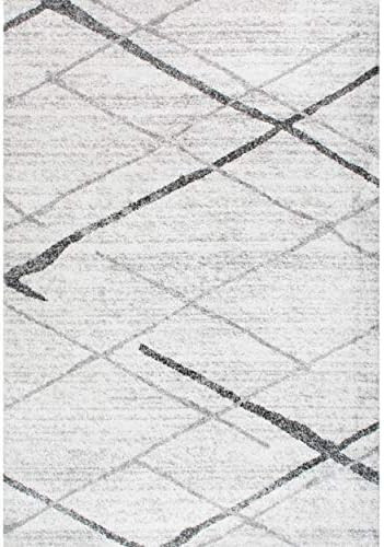 nuLOOM Contemporary Thigpen Area Rug, 5' x 8', Grey | Amazon (US)