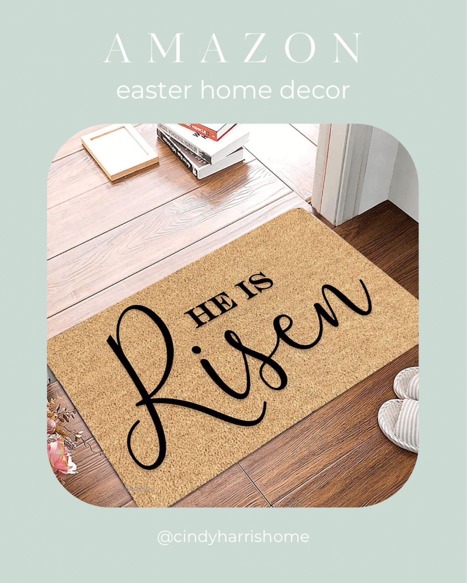 Bought this doormat from myself. The perfect proclamation and reminder as we get ready to celebrate Easter! 🤍

#LTKhome #LTKSeasonal
