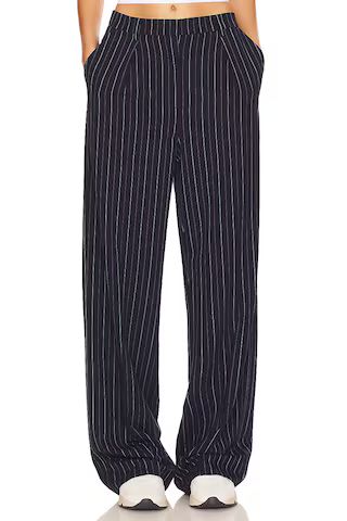 Lovers and Friends Aurélie Pants in Navy Pinstripe from Revolve.com | Revolve Clothing (Global)