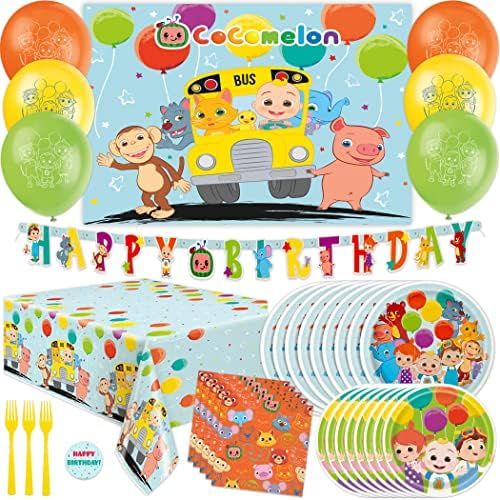 CoComelon Party Supplies | CoComelon Birthday Party Supplies | With CoComelon Backdrop | CoComelo... | Amazon (US)