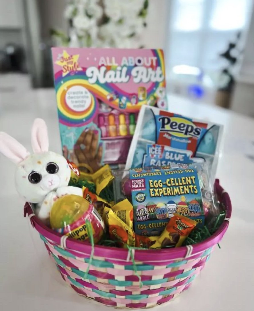 Here are some fun ideas for the girls Easter baskets (we also rounded up ideas for boys)!

mini fidget toys
bunny themed sunglasses
colorful sidewalk chalk
kids lip balm sets
small plush easter toys
paint your own egg kits
bubble wands for spring
kids sticker activity books
mini puzzles for baskets
spring themed hair accessories

#LTKSeasonal #LTKKids #LTKSaleAlert