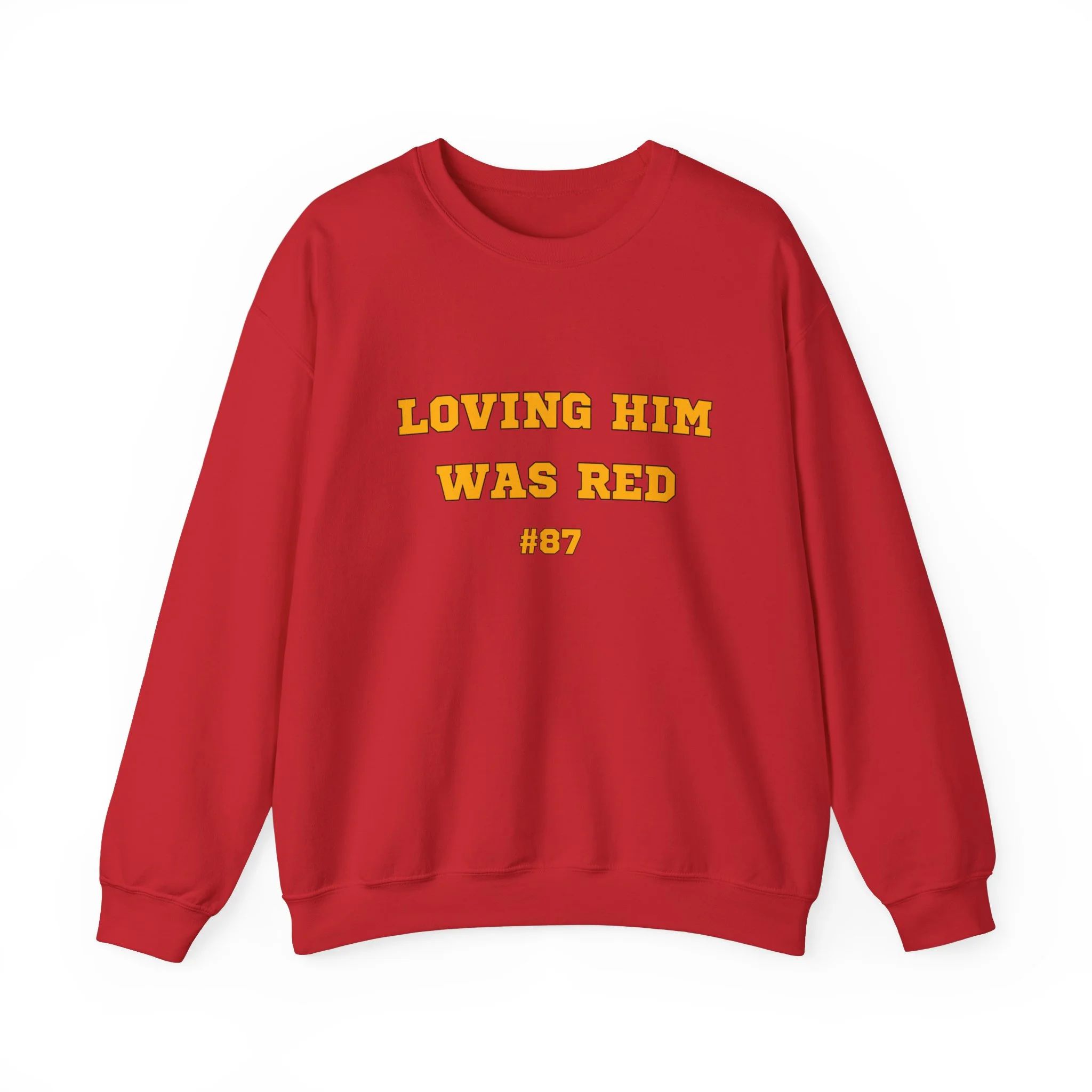 Taylor Swift Football Sweatshirt | Travis Kelce | Loving Him Was Red - Walmart.com | Walmart (US)