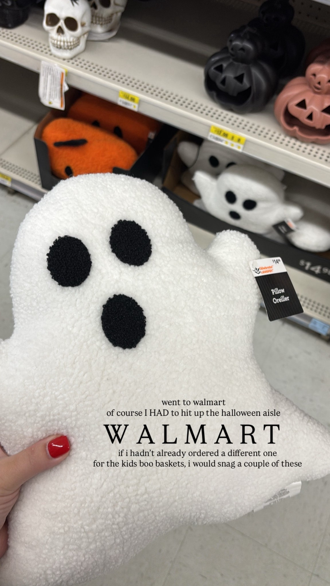 B O O / if I didn’t already order ghost pillows for the kid’s boo baskets, I would snag a couple of these 👻👏🏻

Walmart Canada 

#LTKcanada #LTKfamily #LTKkids