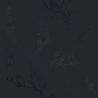 60 sq. ft. Cynthia Rowley Bird Watching Midnight Navy Peel and Stick Wallpaper | The Home Depot