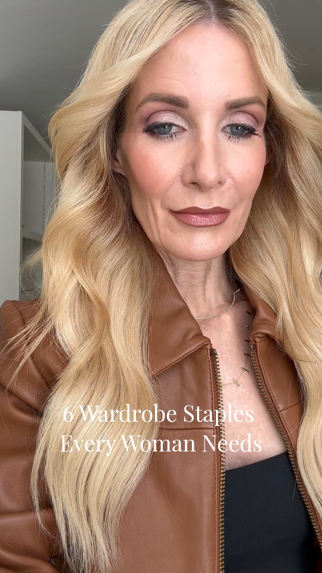 If I woke up today and everything vanished from my closet, these are the SIX pieces I’d add back immediately. 🤍

True wardrobe staples you’ll wear on repeat:

1️⃣ Quince Leather Bomber Jacket
Buttery-soft real leather, perfect fit, timeless. Comes in several colors.
Wearing XS — runs true to size.

2️⃣ Quince Long-Sleeve Black Bodysuit
So stretchy, so comfy — honestly my most comfortable bodysuit.
Wearing XS — runs true to size.

3️⃣ Black Belt with a Simple Gold Buckle
Instantly elevates any outfit.

4️⃣ Pistola High-Waisted Wide-Leg Jeans (Dark Wash)
Impeccable fit, elongating, and actually comfortable.
Wearing size 24 — runs true to size.

5️⃣ Leopard Pointed-Toe Kitten Heels
Mesh detailing = comfortable. Low heel = very wearable.

6️⃣ Quince Real Leather Handbag
Classic, structured, everyday perfection. Comes in 3 colors (black is my fave).

👉 If you want to see the full 12-piece capsule wardrobe I just created for 2026, I posted a long-form YouTube video that went live yesterday.
The link is in my Stories — definitely check it out if you want access to the entire 2026 capsule wardrobe. 

#LTKgrwm #LTKOver40 #LTKootd