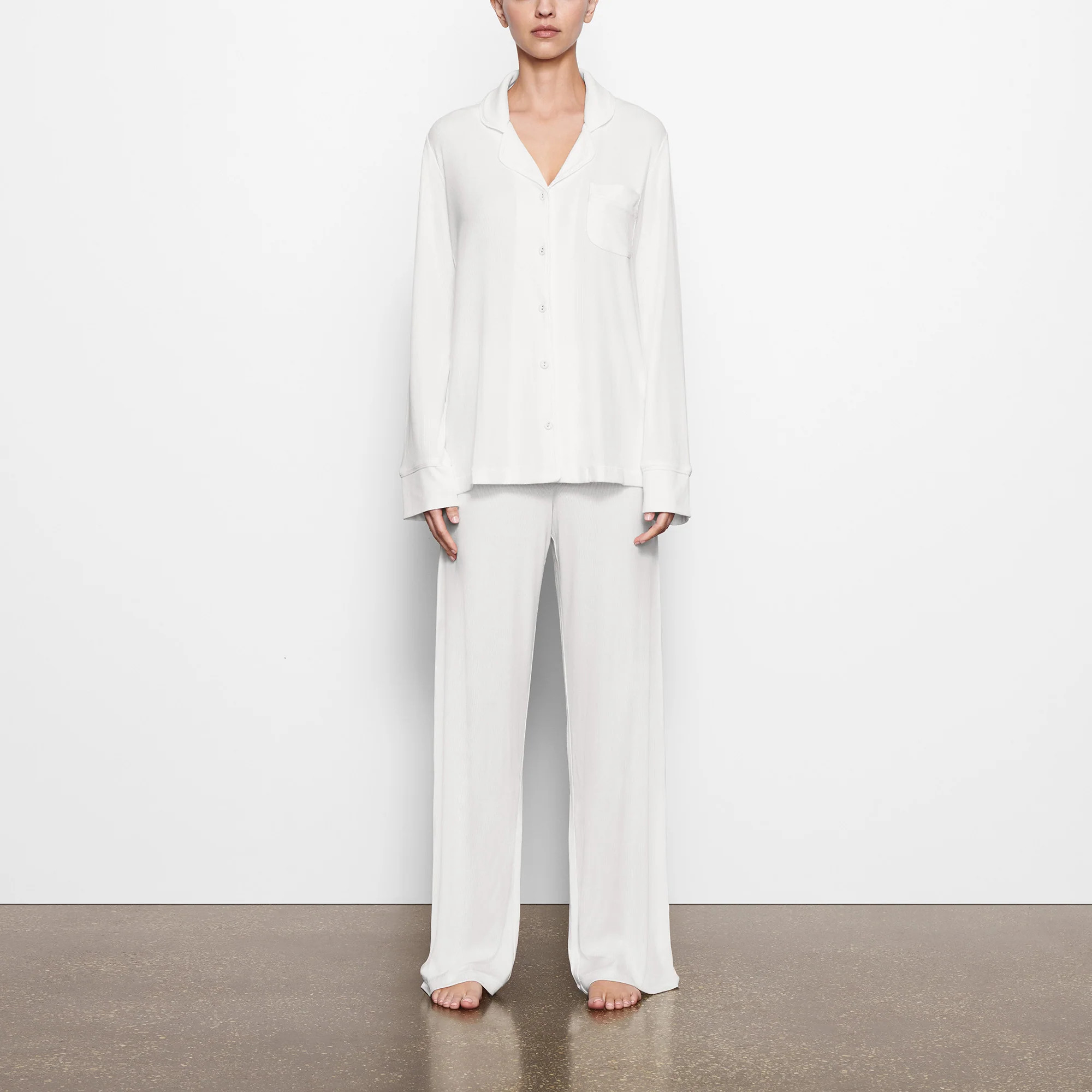 SKIMS Pajama Set | White | XL | Soft Lounge | SKIMS (US)