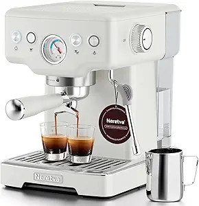 Neretva Espresso Machine, 15 Bar Espresso Coffee Machine with Visible Pressure Guage Professional... | Amazon (US)