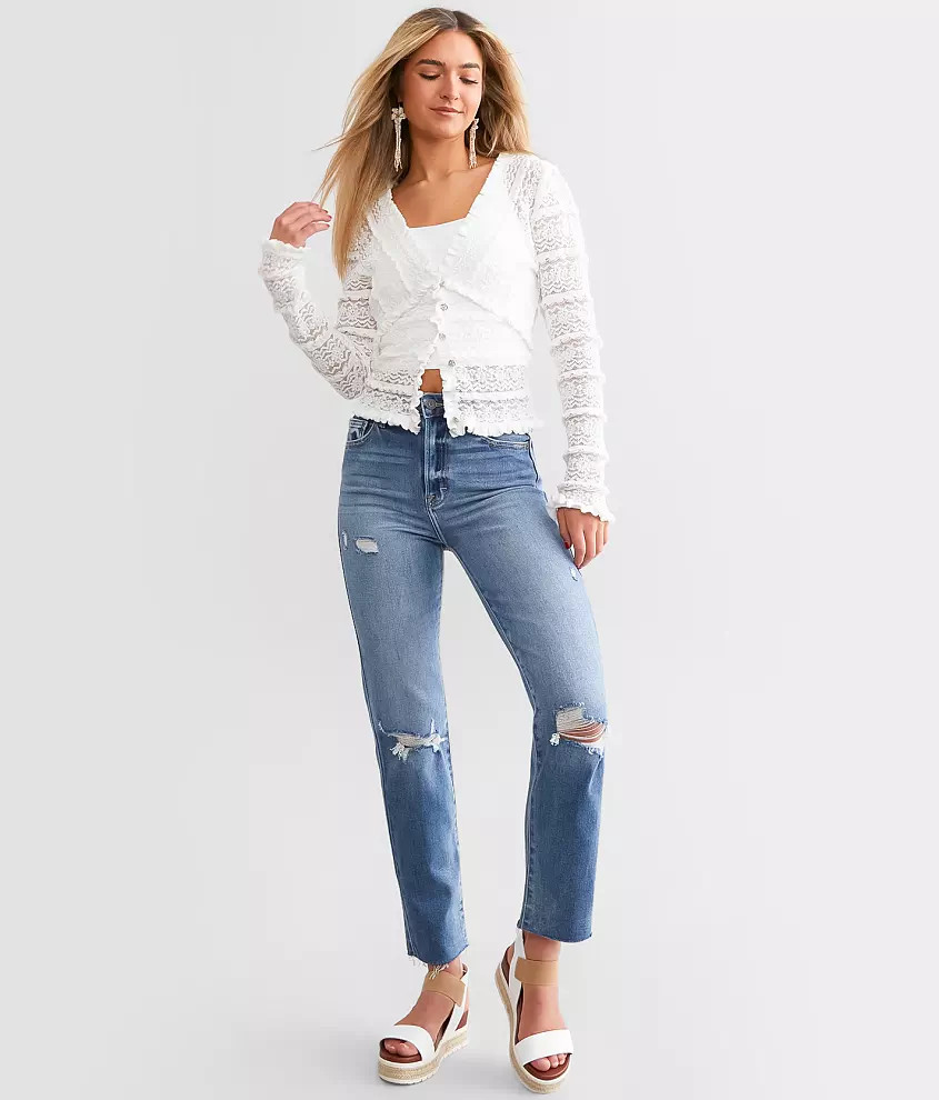 Tracey Cropped Straight Jean | Buckle