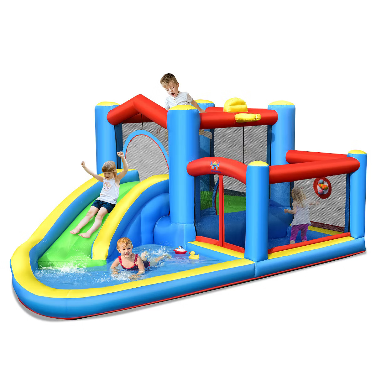 Costway Inflatable Kids Water Slide Outdoor Indoor Slide Bounce Castle (without Blower) | Target