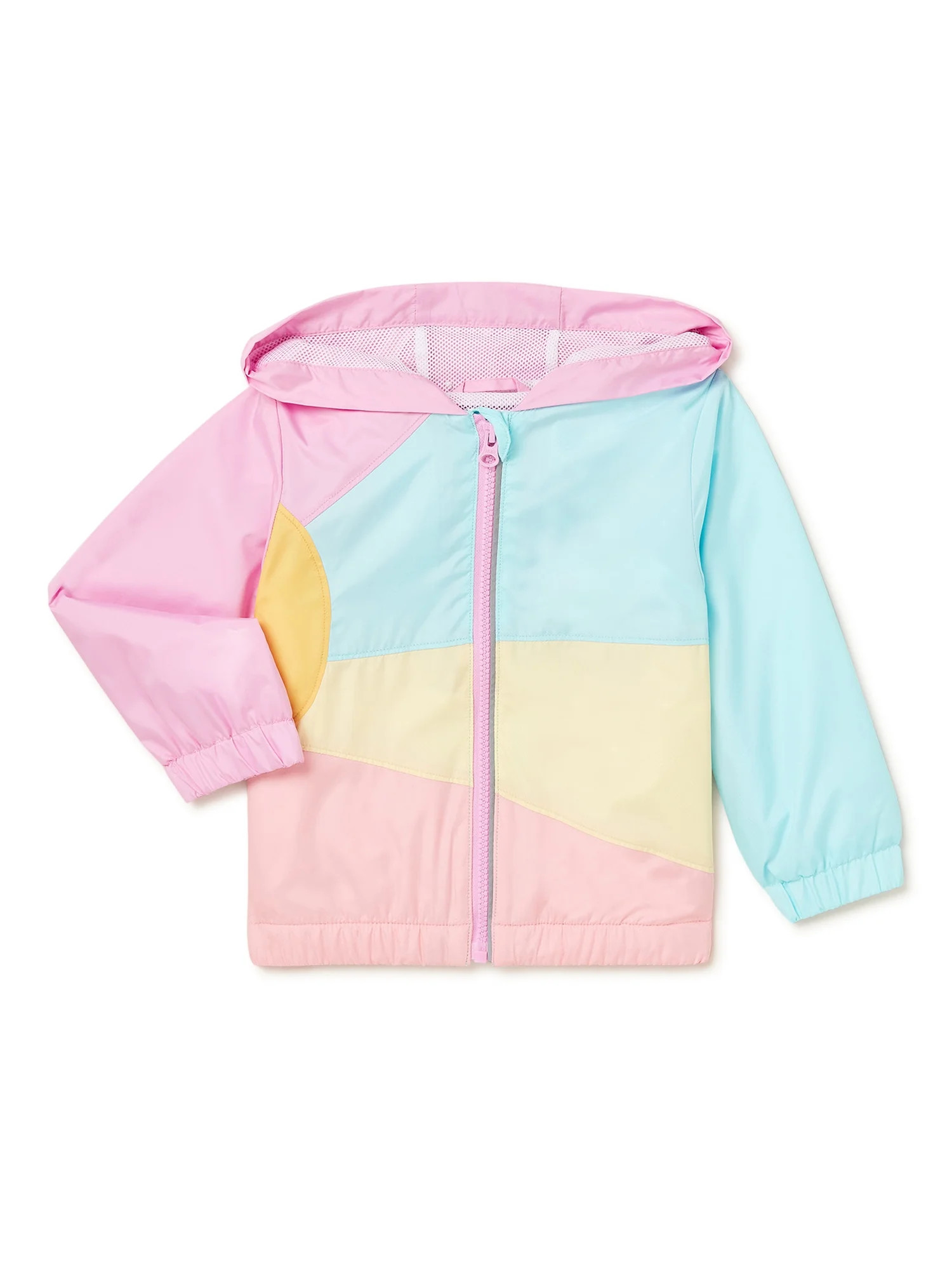 Wonder Nation Baby and Toddler Girl Lightweight Windbreaker Jacket, Sizes 12M-5T - Walmart.com | Walmart (US)