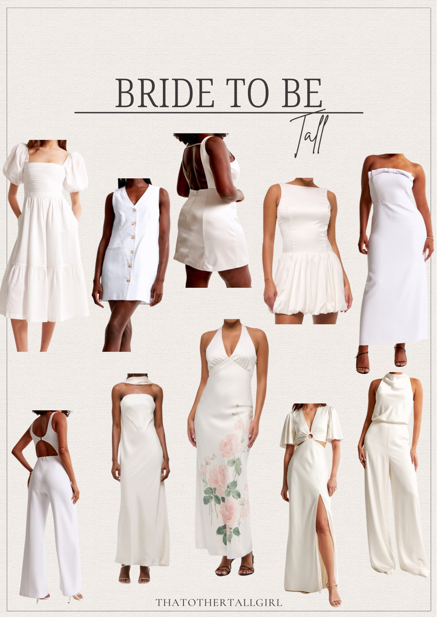 Tall bride to be - all available in lengths! 

#LTKMidsize #LTKWedding