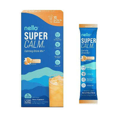 Nello Supercalm Calming Drink Mix Supplement Powder - Orange Creamsicle - 10ct | Target