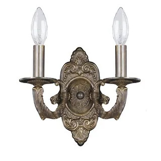 Paris Market 2 Light Venetian Bronze Sconce - 10'' W x 9.5'' H x 5'' D | Bed Bath & Beyond