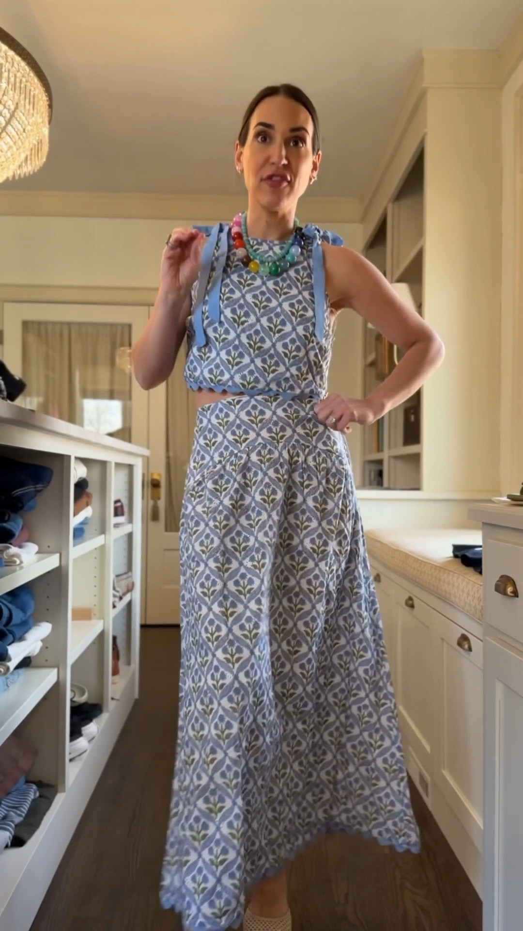 Absolutely LOVING this breezy cotton set for spring and summer 