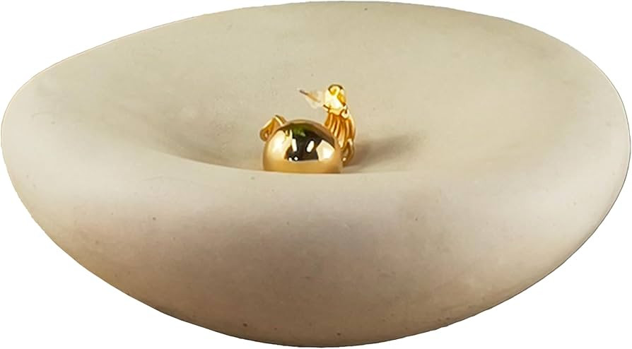 6.3 Inch Cloud Bowl, Decorative Concrete Bowl for Home Decor, Key Tray for Entryway Table, Concre... | Amazon (US)