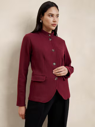 Knit Pique Blazer | Banana Republic Factory