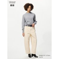 Uniqlo - Corduroy Curve Trousers (shorter) - Off White - XXL | UNIQLO (UK)