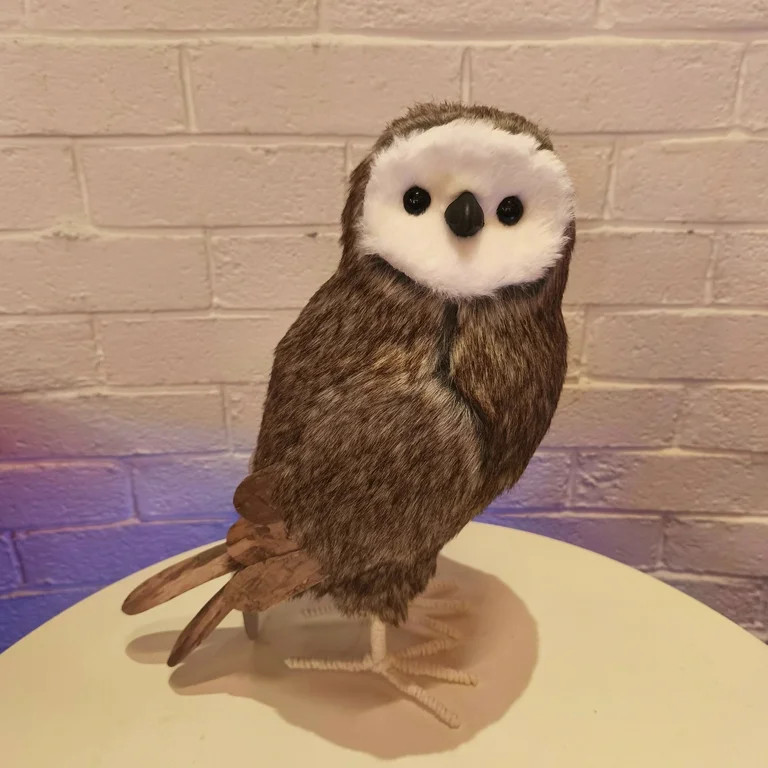 Large Barn Owl Christmas Tabletop Decor, Brown, 14", by Holiday Time | Walmart (US)