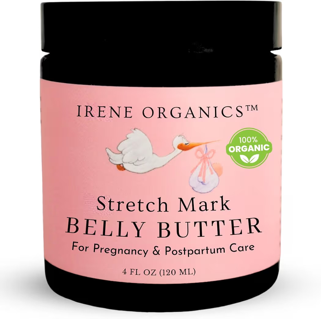 Organic Belly Butter for Pregnancy Stretch Mark Prevention and Treatment by Irene Organics - Awar... | Amazon (US)