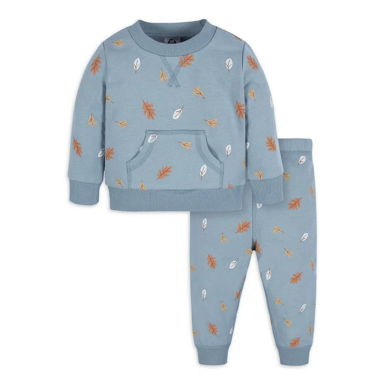 Gerber Baby and Toddler Boy or Girl Unisex Sweatshirt & Active Pant, 2-Piece, Sizes 0/3 Months-5T | Walmart (US)