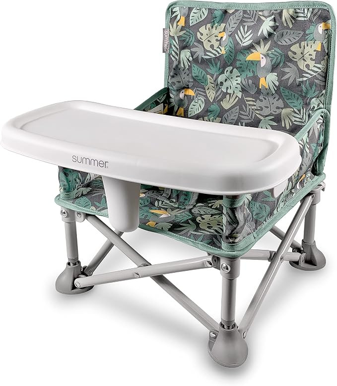 Summer Infant Pop ‘N Sit Portable Booster DLX (Jungle Botanical) | Amazon (US)