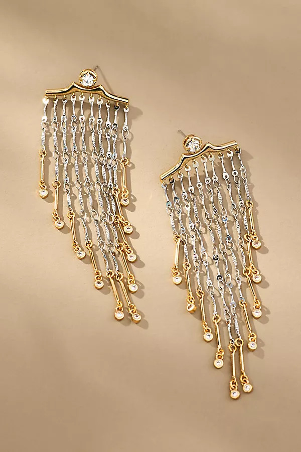 Mixed Metal Chandelier Earrings | Anthropologie (US)